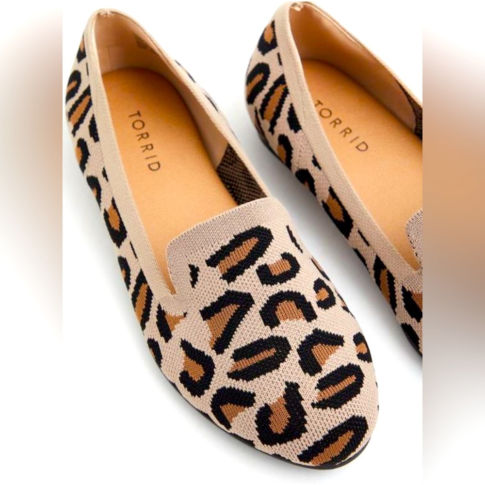 Torrid Leopard Stretch Knit Loafers (WW)